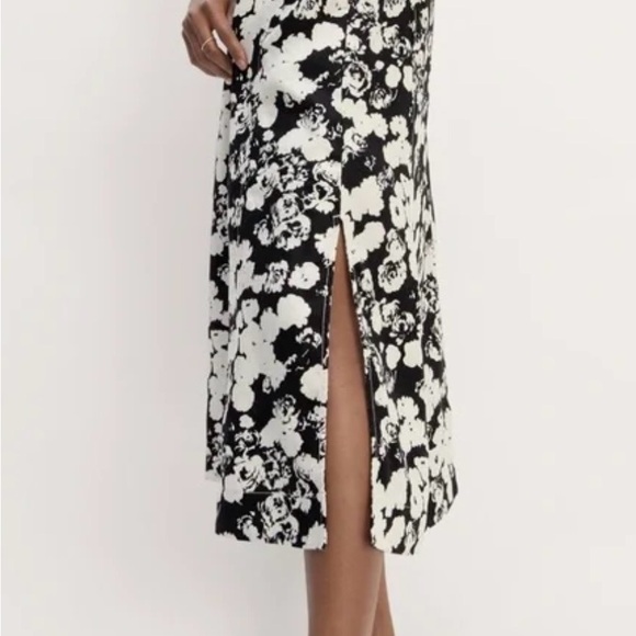 Everlane Linen A-Line Midi Floral Dress with side pockets - Size 4 - Picture 6 of 6